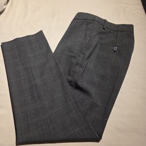 Theory Gray Plaid Ankle Pants - Size 2